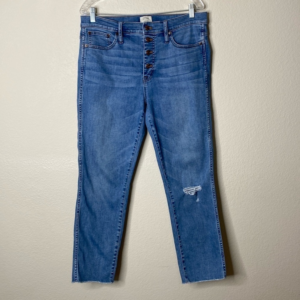 J. Crew vintage straight button fly jeans women's 31 EUC
